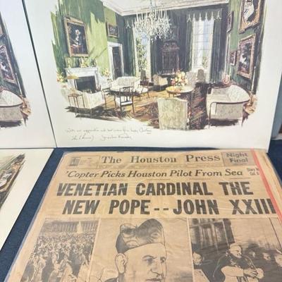 Lot 53 Kennedy, Clinton and Pope items