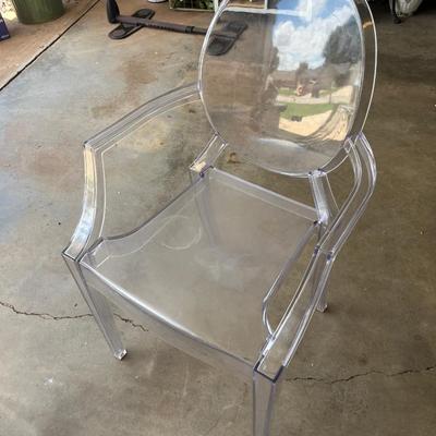 Sale Photo Thumbnail #103: Acrylic chair with optional cushioned seating