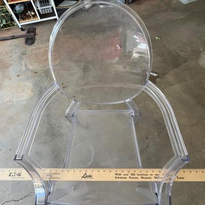 Sale Photo Thumbnail #105: Acrylic chair with optional cushioned seating