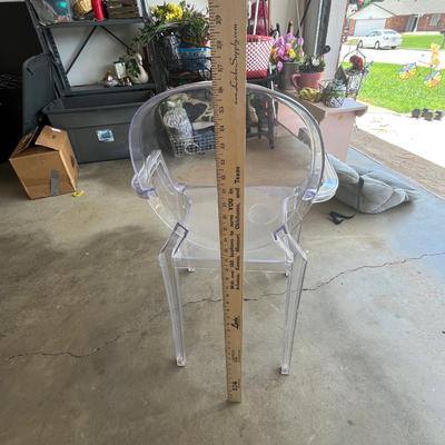 Sale Photo Thumbnail #104: Acrylic chair with optional cushioned seating