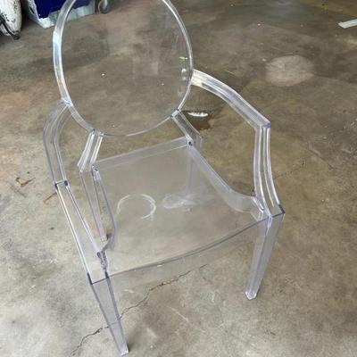 Sale Photo Thumbnail #101: Acrylic chair with optional cushioned seating