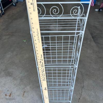 Sale Photo Thumbnail #122: 4 tier grey metal shelf - see pics for size