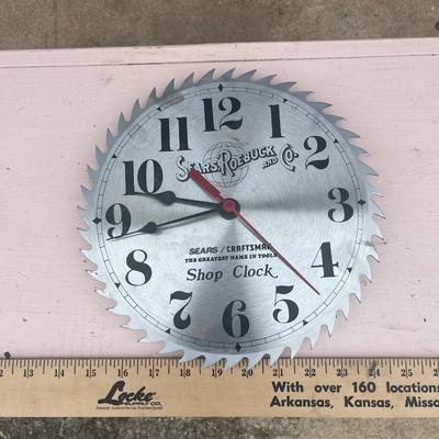 Sale Photo Thumbnail #156: Sear shop clock - does not currently work but looks really cool, super sharp