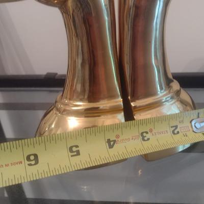 Brass Duck Head Book Ends