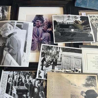 Lot 19 John F. Kennedy memorabilia photos