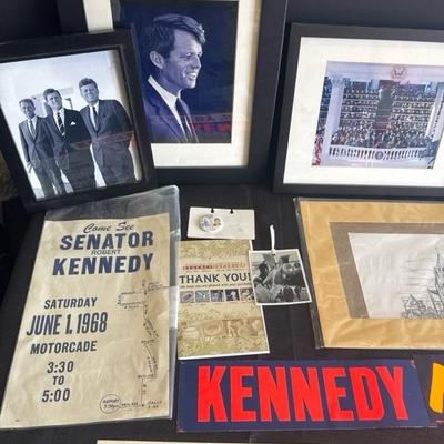 Lot 19 John F. Kennedy memorabilia photos