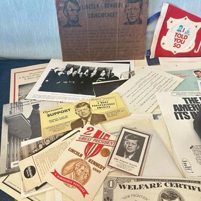 Lot 54 miscellaneous Kennedy items/memorabilia