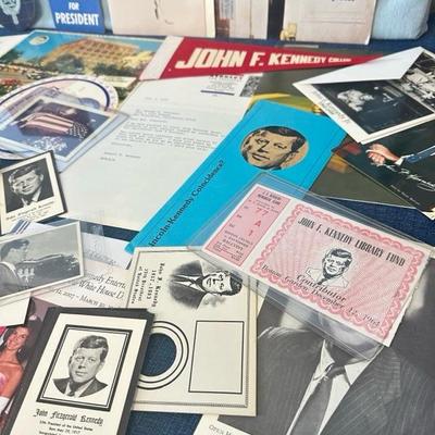 Lot 59 variety of Kennedy memorabilia