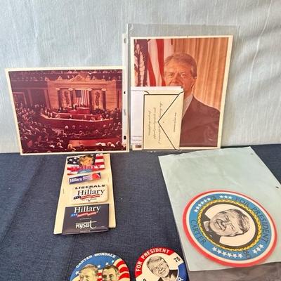 Lot 60 miscellaneous Carter, and Clinton related items