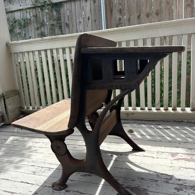 Antique Cast Iron & Wood School Desks – E.W.A. Rowles Co. Chicago