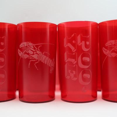 Vintage Poo-Yie and Crawfish Plastic Cups (16)