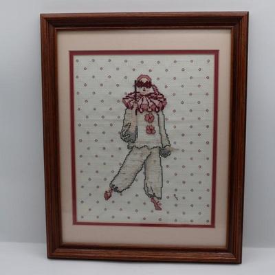 Vintage Framed Needlework Art