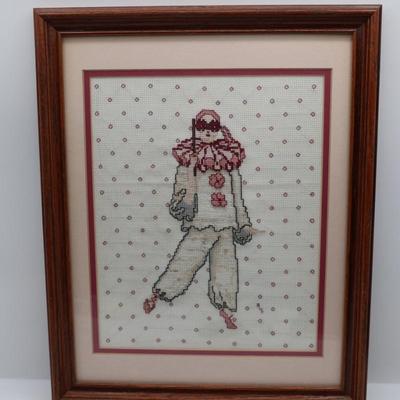 Vintage Framed Needlework Art