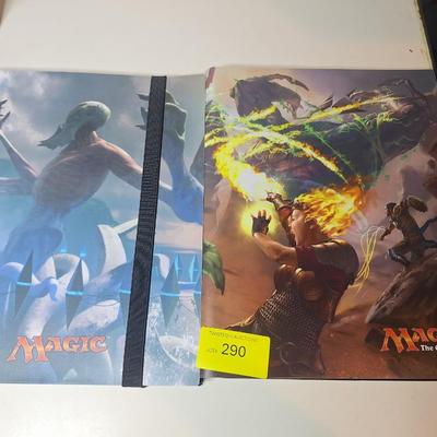 Sale Photo Thumbnail #619: the binder on the left has several cards in it, the one on the right doesn't have any.  See photos