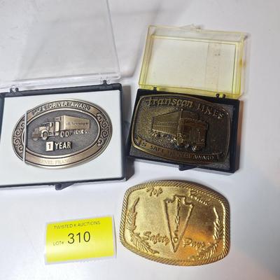 Sale Photo Thumbnail #716: belt buckles- safety awards