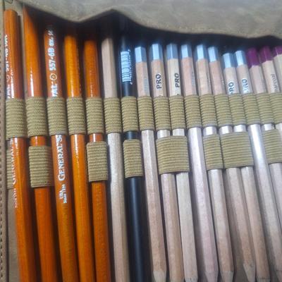 Sale Photo Thumbnail #767: drawing pencils and pouch