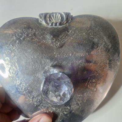 Sale Photo Thumbnail #770: use for jewelry or trinkets or cottonballs etc.  It has engraving on it that say Merry Christmas with All my Love