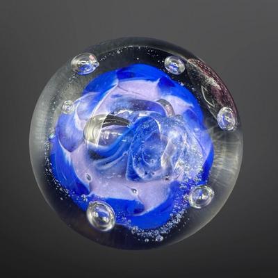 Caithness Glass "Cauldron Ruby" & “Tango” Paperweight
