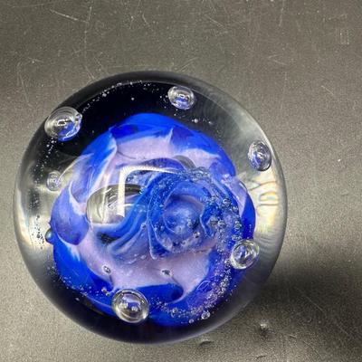 Caithness Glass "Cauldron Ruby" & “Tango” Paperweight