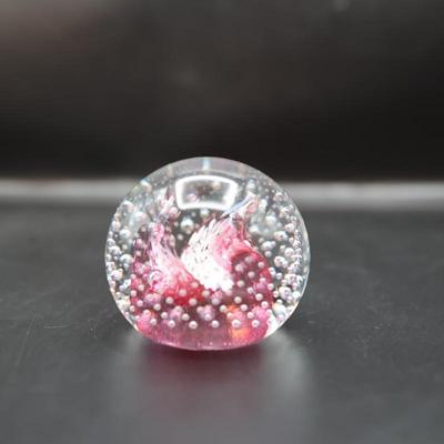 Caithness Glass "Cauldron Ruby" & “Tango” Paperweight