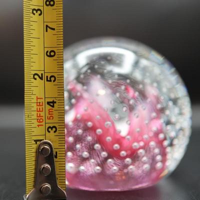 Caithness Glass "Cauldron Ruby" & “Tango” Paperweight