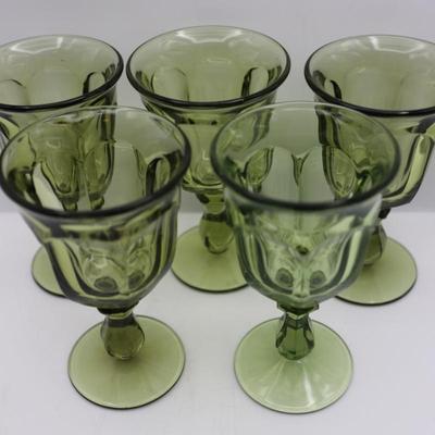Old Williamsburg Vintage Water Goblets - Set of 5