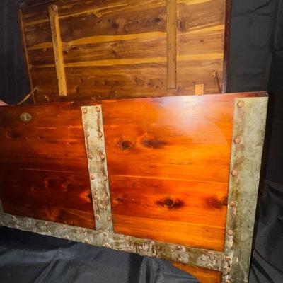 Antique Banded Cedar Chest