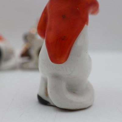 Vintage Porcelain Cat Figurines Trio Playing Musical Instruments