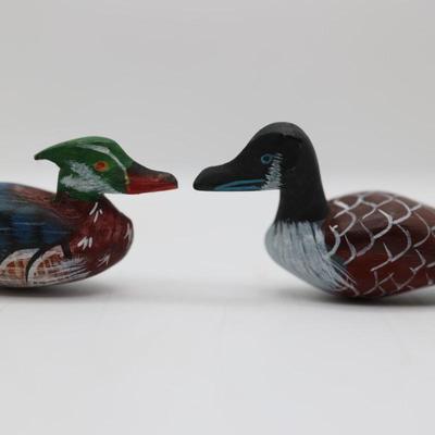 Two Hand Painted Wooden Duck Letter Openers