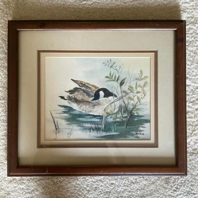 C207 Original Watercolor Of A Canadian Goose