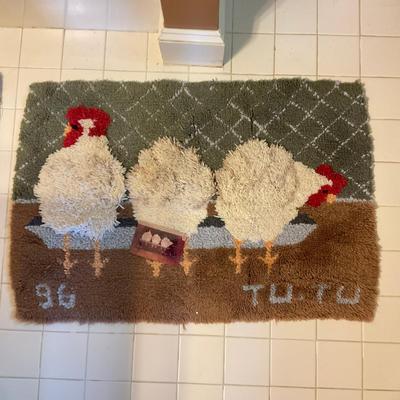 C218 Original Hooked Rug "Tu Tu" 1996