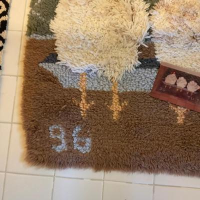 C218 Original Hooked Rug "Tu Tu" 1996