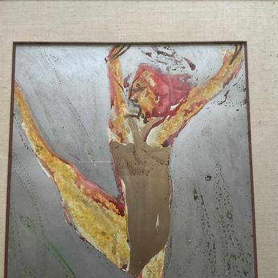 C226 Mixed Media Art Of Dancer