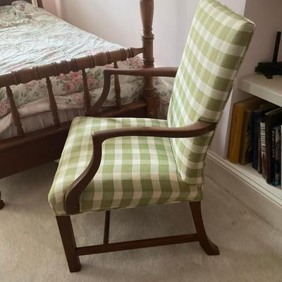 A228 Martha Washington Mahogany Arm Chair