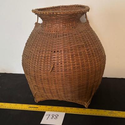 Vintage Asian Fishing Basket