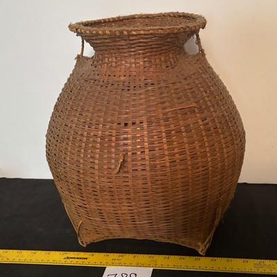 Vintage Asian Fishing Basket