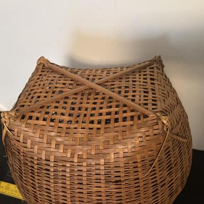 Vintage Asian Fishing Basket