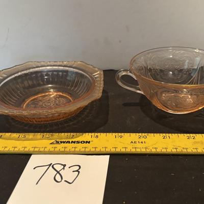 Pink Depression Glass Lot