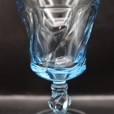 Fostoria Jamestown 5 7/8” Blue Goblets - Set of 12