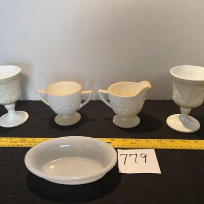 Milk Glass Lot