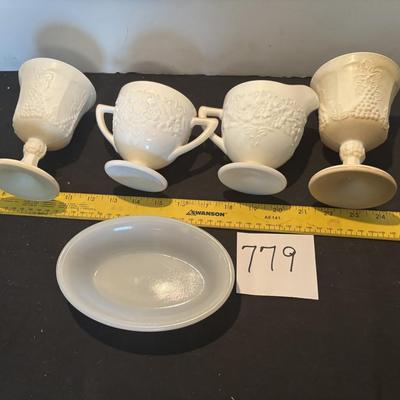 Milk Glass Lot