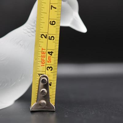 BACCARAT Frosted Crystal Duck Figurines (2)