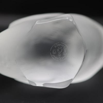 BACCARAT Frosted Crystal Duck Figurines (2)