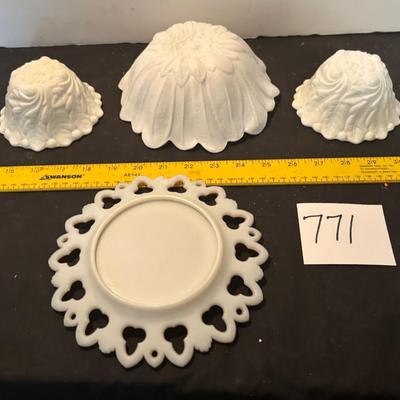 Milk Glass Lot