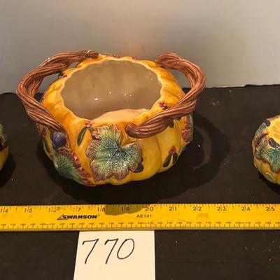 Vintage Fitz and Floyd Autumn Set