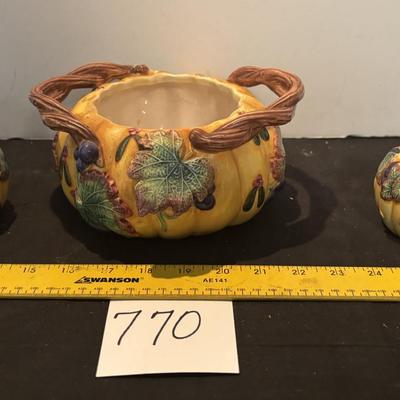 Vintage Fitz and Floyd Autumn Set