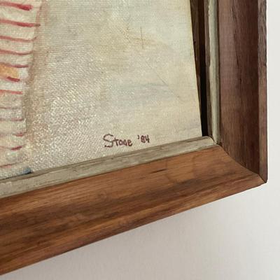 A234 Original Oil Painting Raggedy Ann & Andy