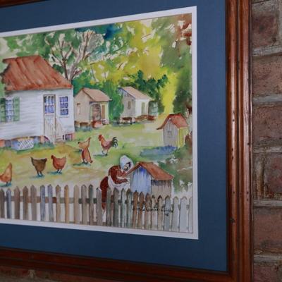 Framed Original Painting by Juanita Courtney Faciane