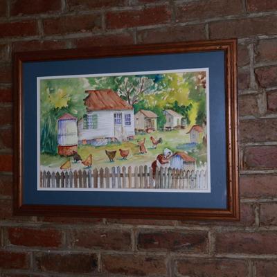 Framed Original Painting by Juanita Courtney Faciane