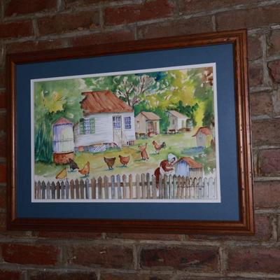 Framed Original Painting by Juanita Courtney Faciane